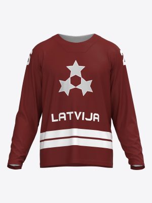 Latvijas Hokeja fanu krekls - Fanu krekls - Sarkans