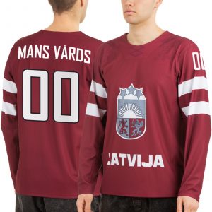 Latvijas hokeja izlases Sochi 2014 mājas spēļu fanu krekls