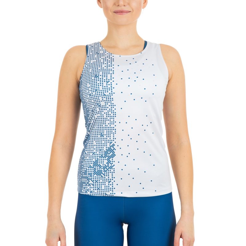 Running tank tops for women with a team design without hands
