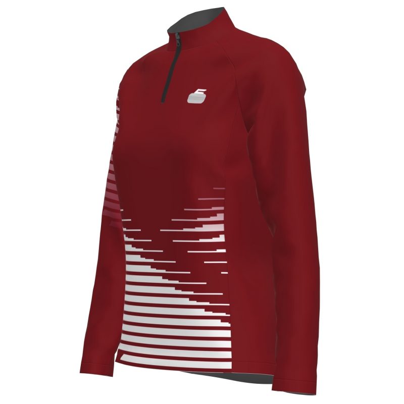 Women's curling shirt with long sleeves