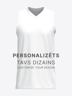 Basketball jersey for men and junior teams showcasing a custom sportswear design made with sublimation print.