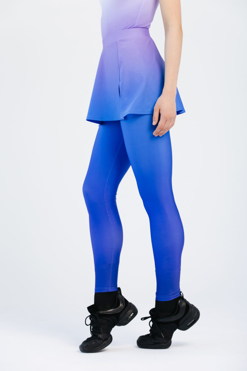Straight sports skirt with slits on the sides and underpants 6