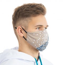 Fabric face masks with print