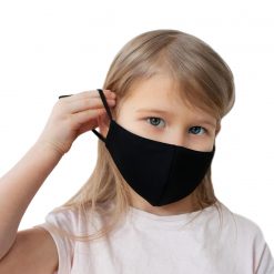 Black face masks for teenagers with tighteners