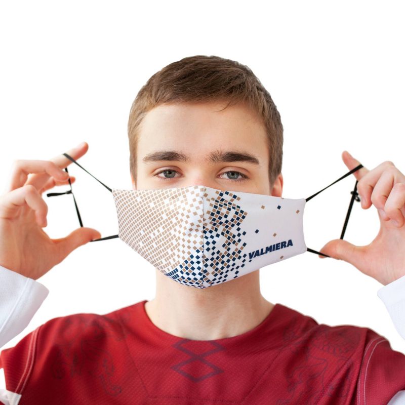 face masks fabric with tighteners