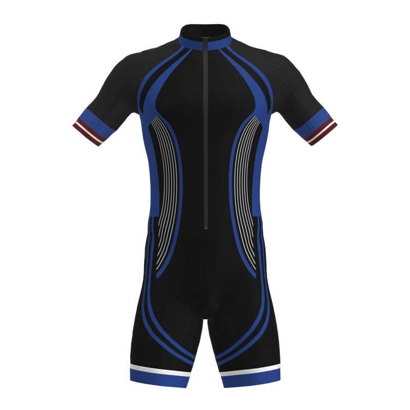 Speed roller skating suit for athletes with team design