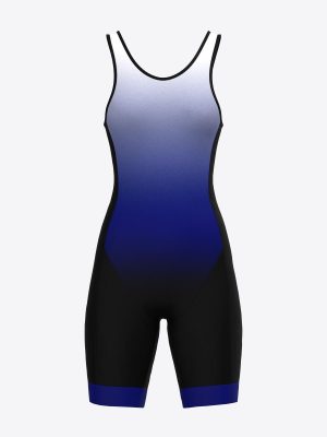 Thriathlon Sleeveless Trisuit Women Short Distance Custom Design