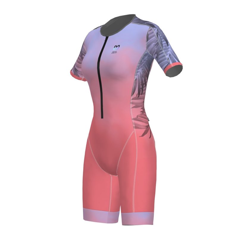 Triathlon long-distance suit with sleeves for women