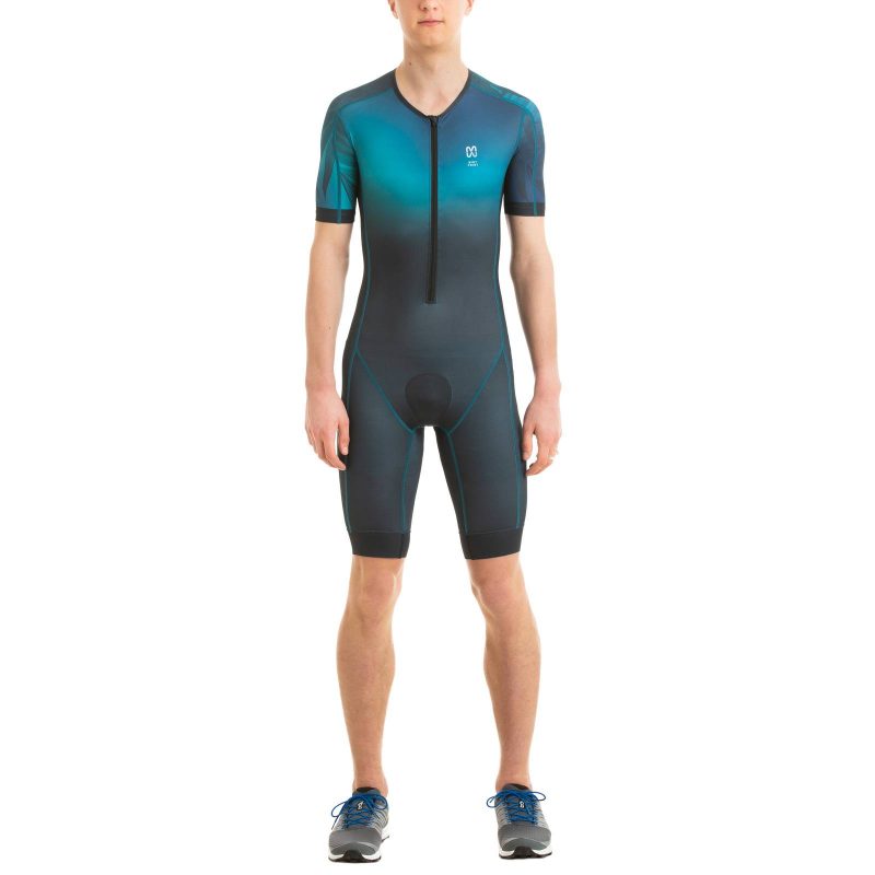 Triathlon suit for long distances with sleeves for men