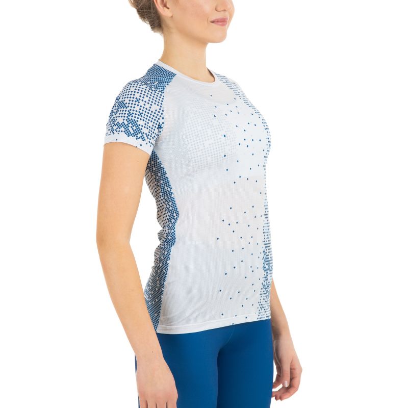 Thin running shirt for women with team design print