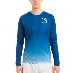 Football shirt warm-up with long sleeves printing team