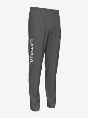Official Latvijas Airesanas federacija grey tracksuit trousers for Latvijas Airesanas izlase by MintPrint
