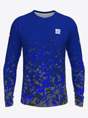 Custom team long sleeve shirt with professional sublimation printing, featuring a Ogres novada sporta centrs design.