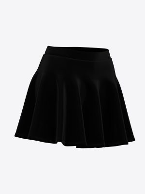 DK SIENAZITIS dance studio merch flared dance skirt with pleats by MintPrint