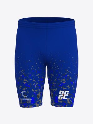 Custom sportswear running short with Ogre novada sporta centrs sublimation print logo.