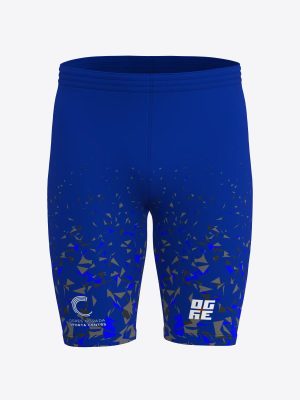 Custom sportswear running short with Ogre novada sporta centrs sublimation print logo.