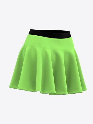 TDA Līgo dance studio merch flared dance skirt with pleats by MintPrint