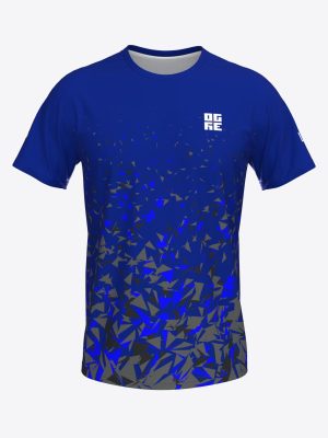 Professional custom sportswear t-shirt for Ogres-Novada-Sporta-Centra featuring a blue sublimation print design.
