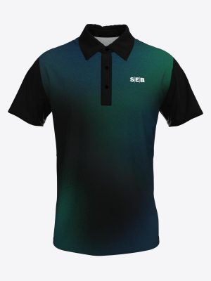 Custom SEB bank team polo shirt with professional sublimation print
