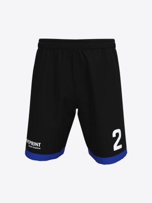 Custom sublimation football shorts for Athletic Club Jules Verne.
