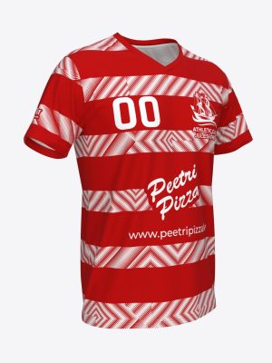 Custom sublimation football jersey for Athletic Club Jules Verne.