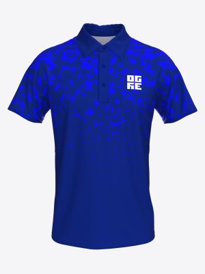 Custom Ogres novada sporta centra team polo shirt with professional sublimation print