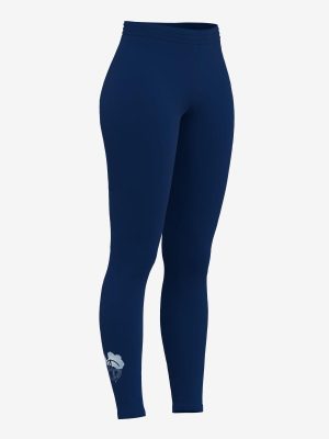 Professional custom sublimation running leggings for RAVG featuring an athletic compression fit.