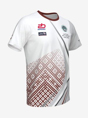 Sporta krekls ar personalizētu Ūdensmotociklu sporta asociācijas dizainu un logo.