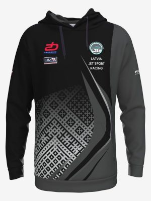 Jet ski racing teams official custom made sublimation hoodie with brand colours and team logo