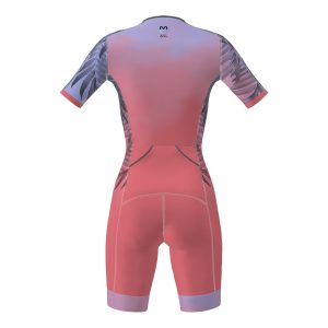 Triatlona garo distanču tērps ar piedurknēm sieviešu