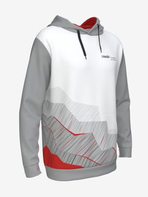 Silts un mitrumu novadošs PolarPoly sporta džemperis ar kapuci un personalizētu Liepājas kompleksās sporta skolas dizainu.