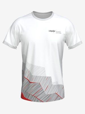 Vīriešu sporta krekls ar personalizētu Liepājas kompleksās Sporta skolas dizainu un Liepājas logo.