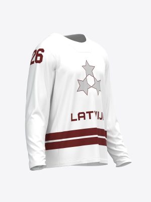 Latvijas Hokeja fanu krekls - Fanu krekls - balts