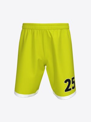 Custom sublimated shorts for Jēkabpils Sporta Skola featuring a flexible elastic waistband and lightweight, moisture-wicking technical fabric.
