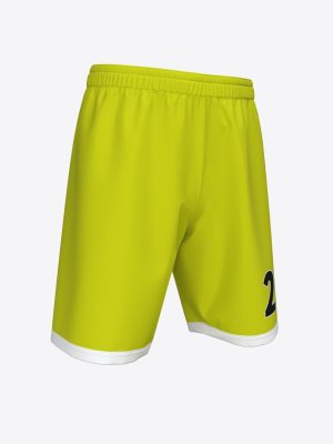 Custom sublimated shorts for Jēkabpils Sporta Skola featuring a flexible elastic waistband and lightweight, moisture-wicking technical fabric.