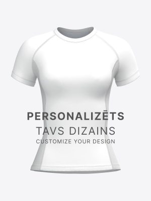 Custom women’s performance T-shirt with contoured athletic fit, raglan sleeves