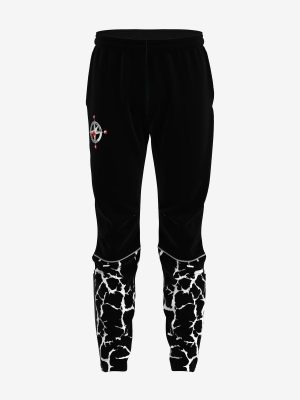 Custom PRO men's training pants with full-length design, featuring sublimated club branding graphics and reflective details