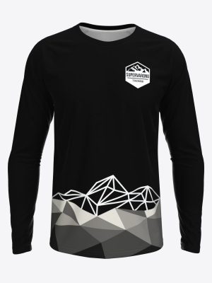 Official Superhero team merch long sleeve sports T-shirt with raglan sleeves by MintPrint