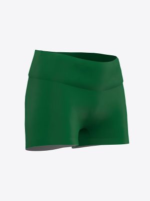 Kandavas novada sporta skola track shorts with turquoise graphic patterns on the side.