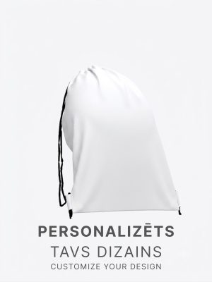 Custom drawstring sports bag sublimation print for team sportswear.