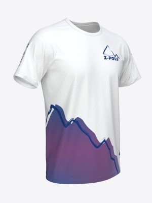 Balts sporta krekls ar custom dizainu un Sporta Klubs Z-POLS logo
