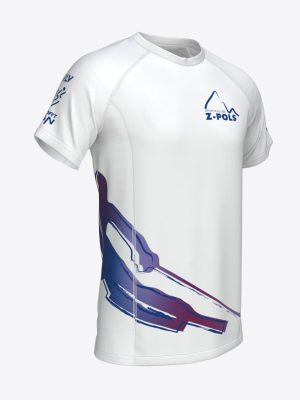 Balts sporta krekls ar custom dizainu un Sporta Klubs Z-POLS logo