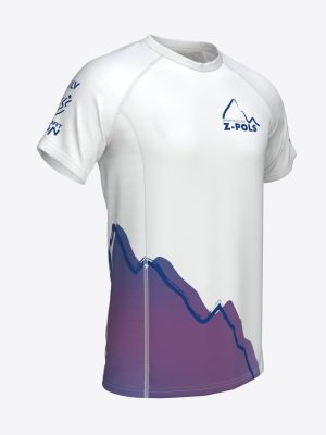 Balts sporta krekls ar custom dizainu un Sporta Klubs Z-POLS logo