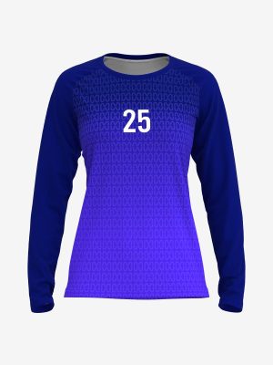 Personalizēts sublimēts sieviešu handbola krekls ar garām piedurknēm