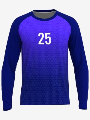 Vīriešu reglāna garroku handbola krekls ar personalizētu sublimācijas apdruku.