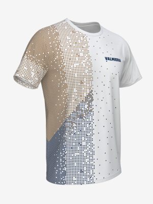 Vīriešu sporta krekls ar personalizētu Valmieras Sporta skolas dizainu un Valmieras logo.