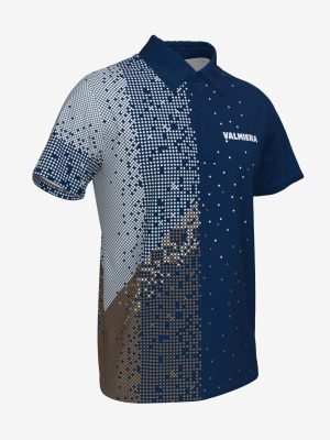Vīriešu sporta polo krekls ar personalizētu Valmieras Sporta skolas dizainu.