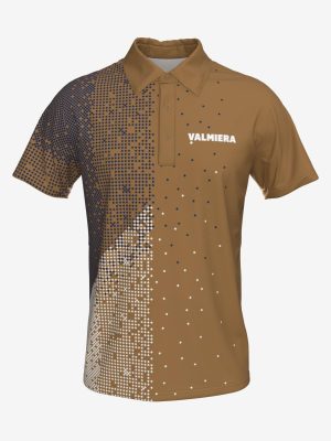 Vīriešu sporta polo krekls ar personalizētu Valmieras Sporta skolas dizainu.