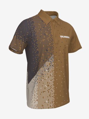 Vīriešu sporta polo krekls ar personalizētu Valmieras Sporta skolas dizainu.