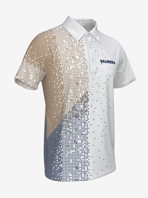 Vīriešu sporta polo krekls ar personalizētu Valmieras Sporta skolas dizainu.